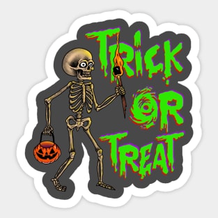 Trick or Treat Sticker